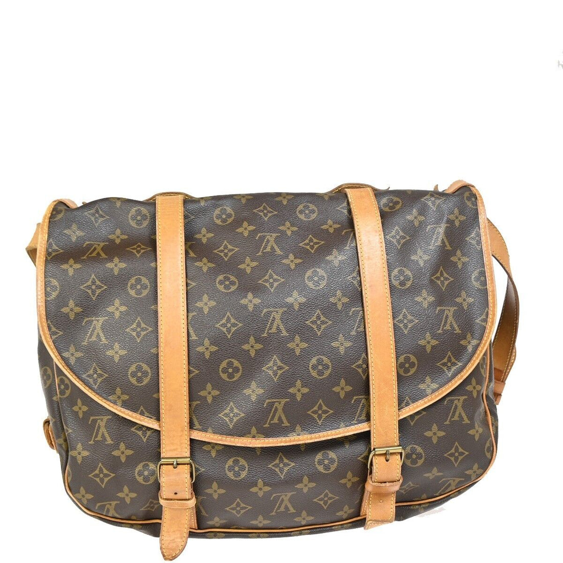Louis Vuitton Saumur 43  Canvas Shoulder Bag