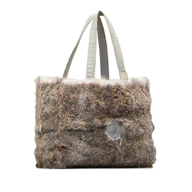 Chanel Cocono mark Handbags Cake Bags Grey ly uede  Chanel