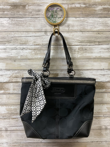 Handbag Designer By Coach In Black, Size:Small