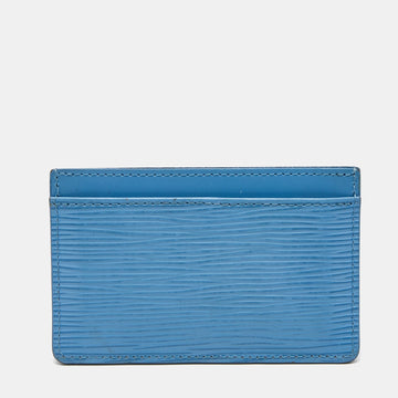 Louis Vuitton Bleuet  Leather Business Card Holder