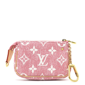 Louis-vuitton Micro Pochette Accessories Pink Denim