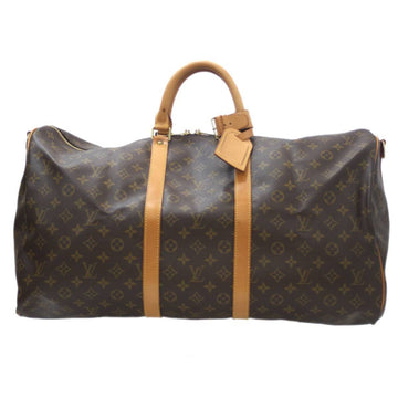 Louis Vuitton Keepall Bandouliere 55  Canvas Travel Bag