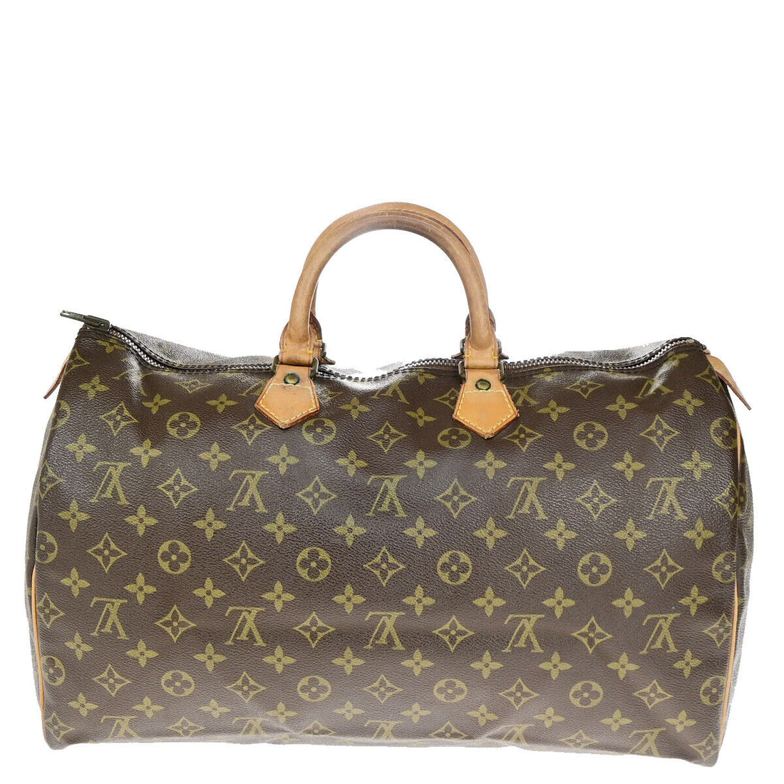 Louis Vuitton Speedy 40  Canvas Handbag