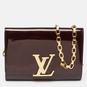 Louis Vuitton Amarante Vernis Chain Louise Gm Bag