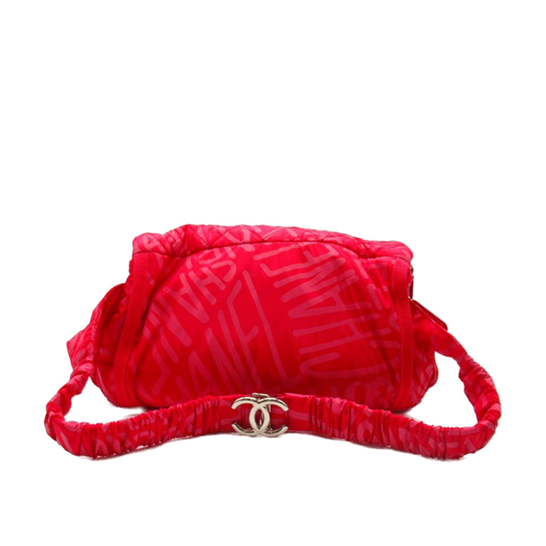 CHANEL Printed Nylon Coco Neige Convertible Backpack