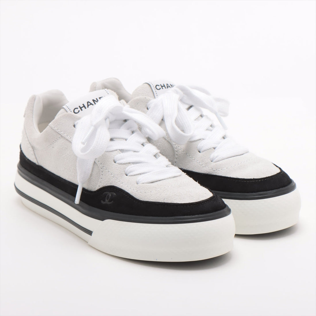 Chanel Coco 23B  Trainers 37  Black X White G45208