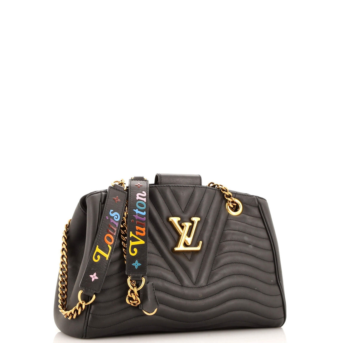 New Wave Chain Tote Quilted Leather