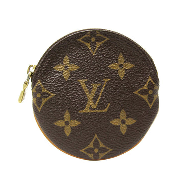Louis Vuitton Porte Monnaie Rond  Canvas Wallet