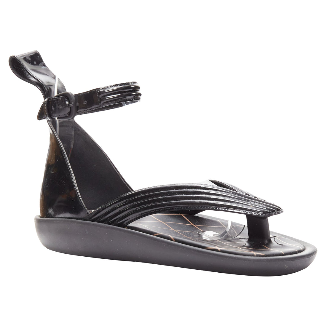 Louis Vuitton Desert Dream leather geta thong sandals