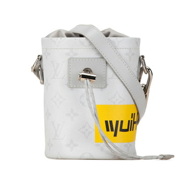 Louis Vuitton Chalk Nano  Canvas Shoulder Bag