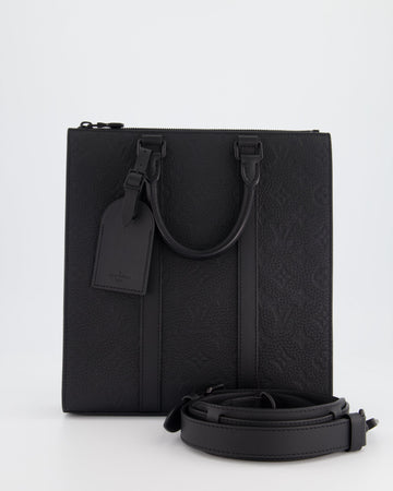 Louis Vuitton Sac Plat Crossbody Bag In  Embossed Taurillon Monogram Cowhide Leather With  Hardware Rrp £2,050