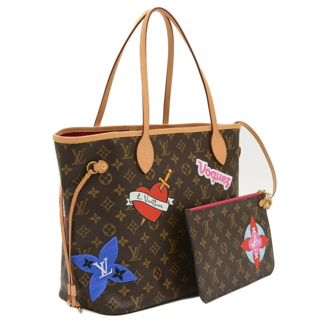 Louis Vuitton Neverfull Mm  Canvas Tote Bag