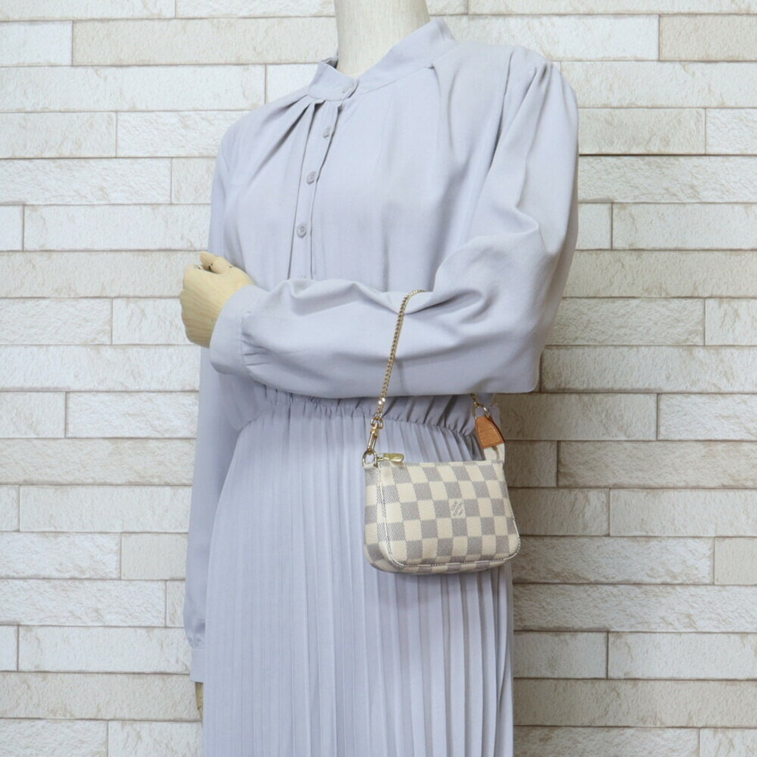 Louis Vuitton  Damier Azur Canvas Handbag