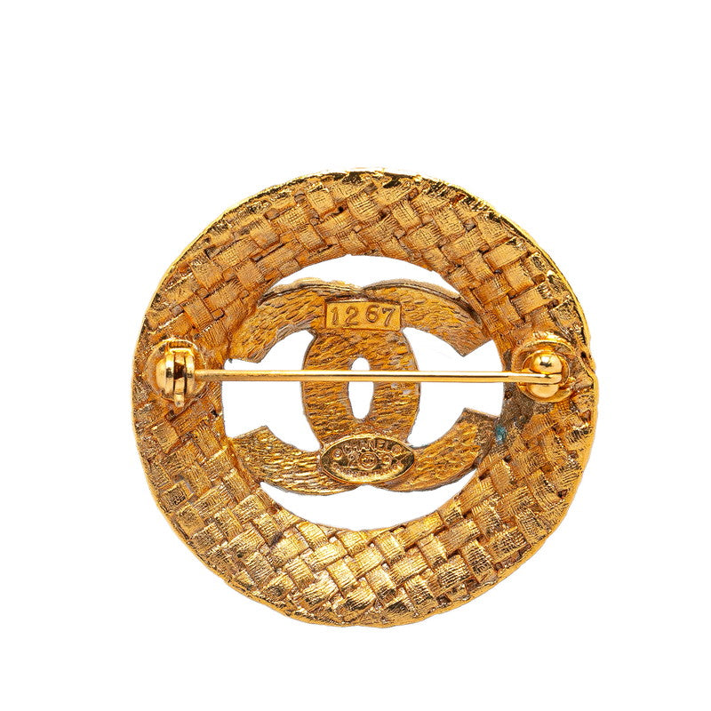Top Quality Chanel  Coco Mark Brooch Gold Plated