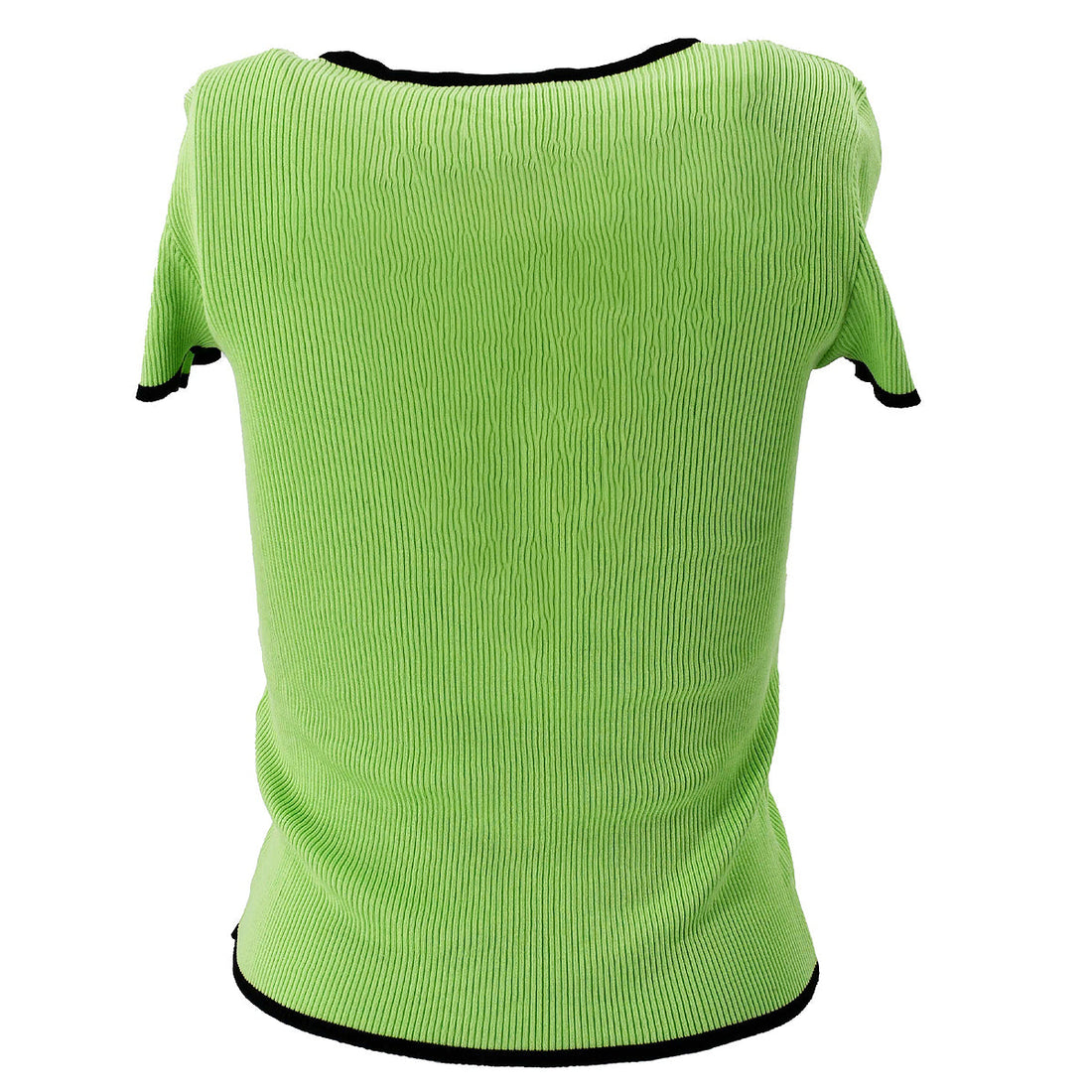 Chanel 1995 spring ribbed cotton T-shirt #40