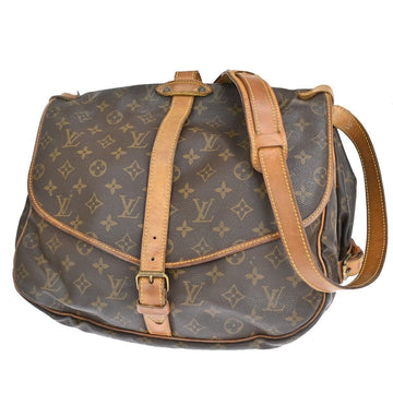 Louis Vuitton Saumur 35  Canvas Shoulder Bag