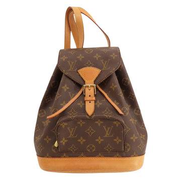 Louis Vuitton Montsouris Mm  Canvas Backpack Bag