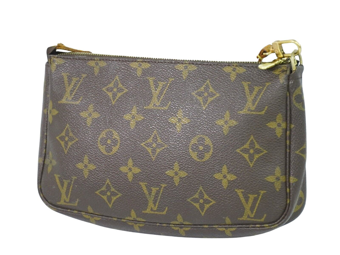 Louis Vuitton Pochette Accessoires  Canvas Clutch Bag