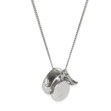 Louis Vuitton Monogram Charms Silver Tone Necklace