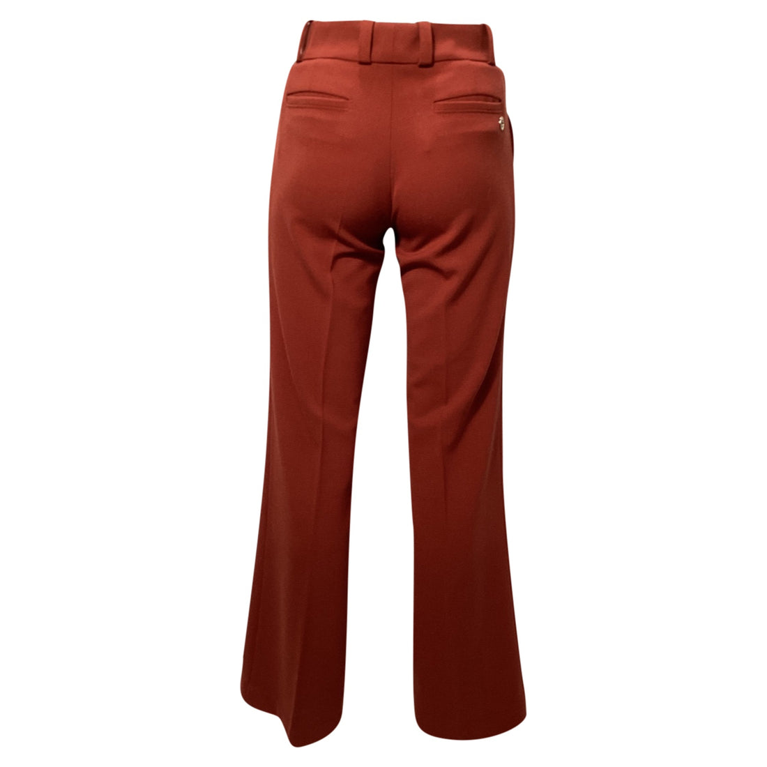 Gucci Flared Leg Trors in Red Wool