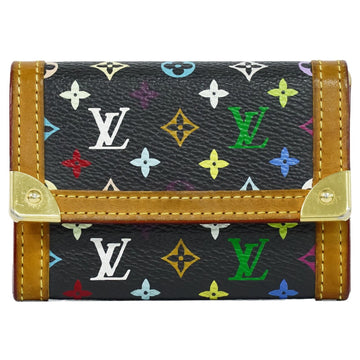 Louis Vuitton Porte Monnaie Plat  Canvas Wallet