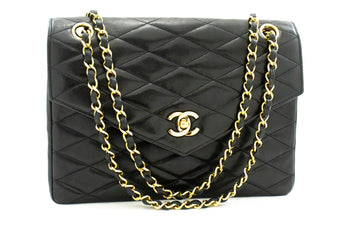 CHANEL  Envelope Chain Shoulder Bag Flap Quilted Lambskin k32