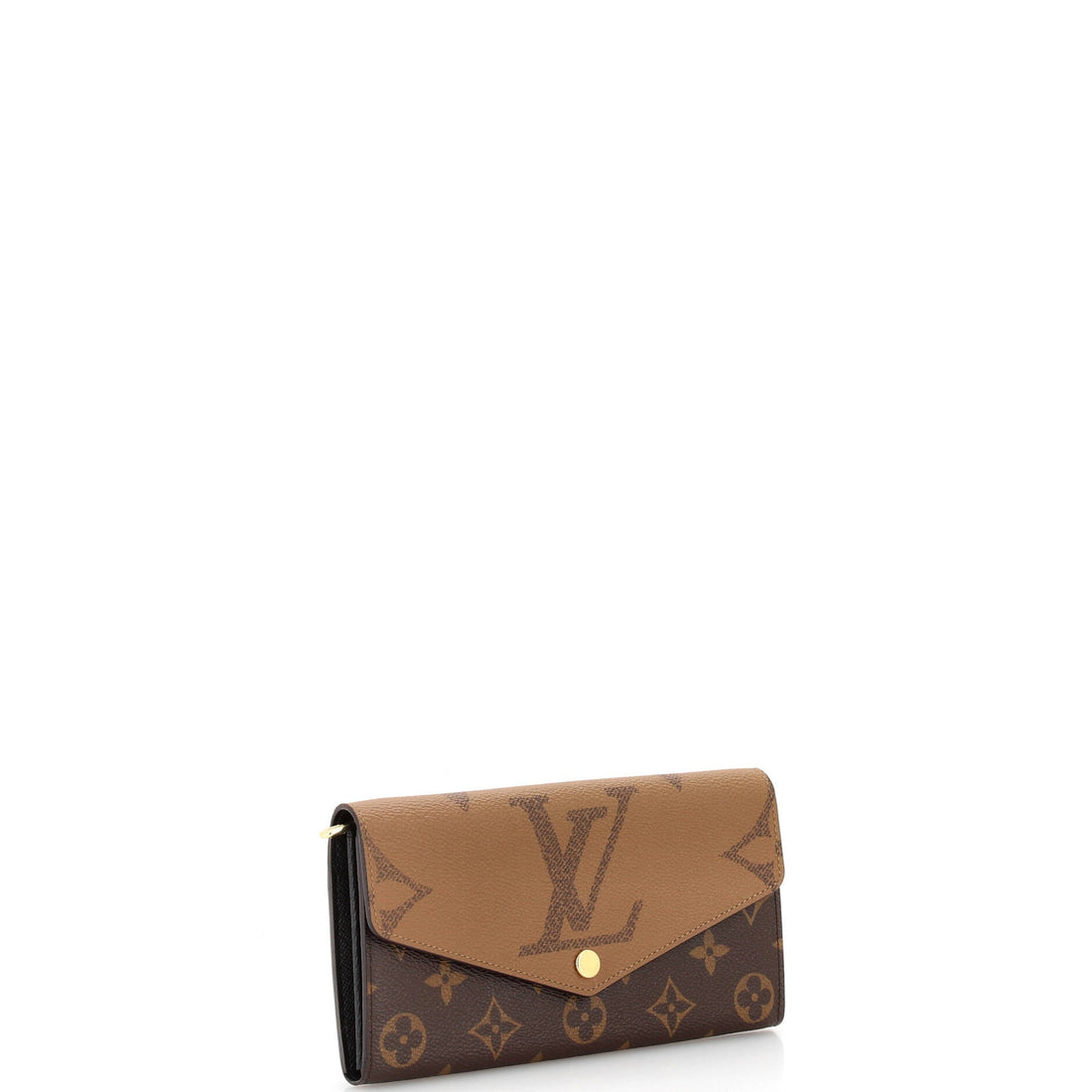 Sarah Wallet NM Reverse Monogram Giant and Monogram Canvas