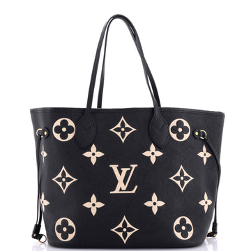 Neverfull NM Tote Bicolor Monogram Empreinte Giant MM