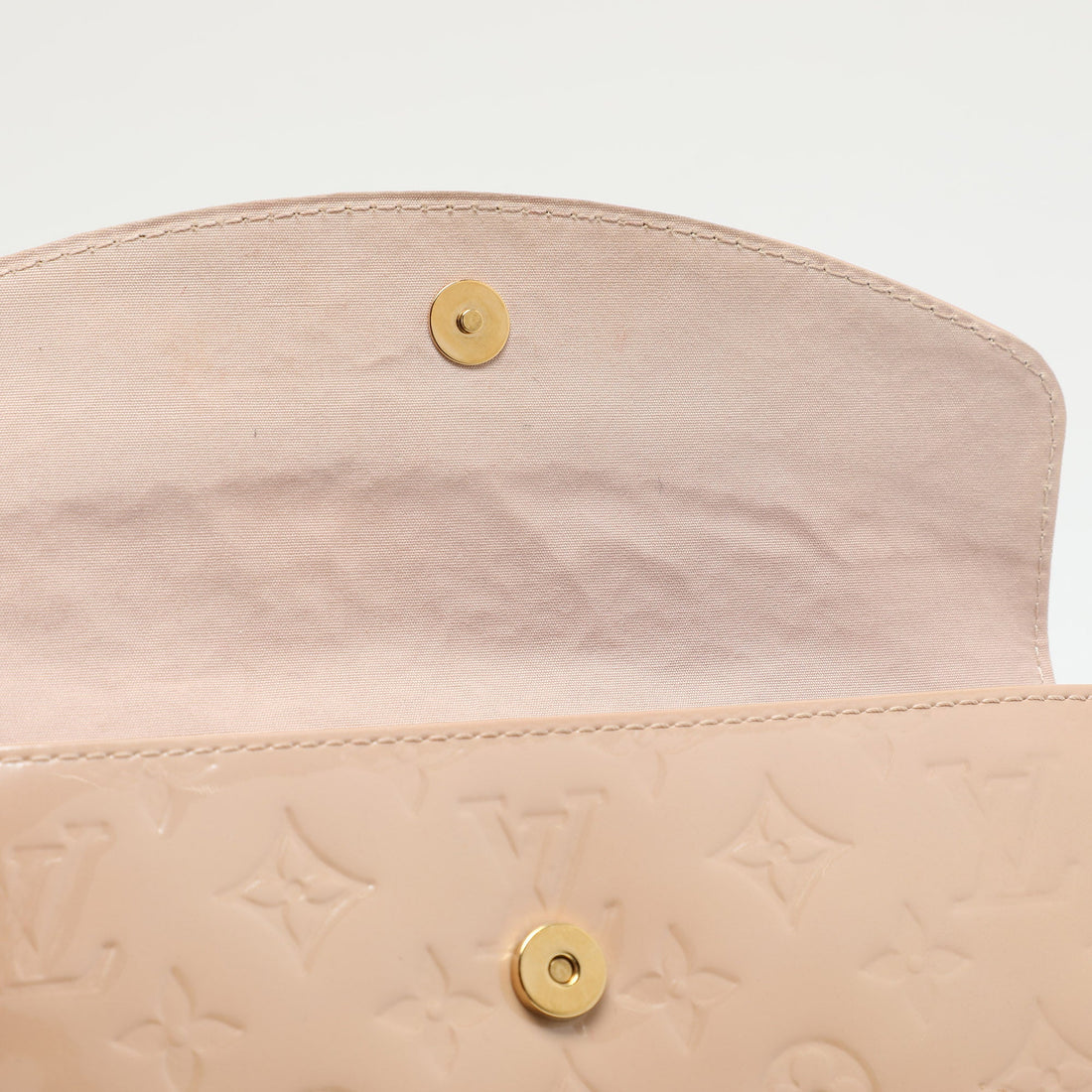 Louis Vuitton Beige Monogram Vernis Leather Sunset Boulevard Clutch