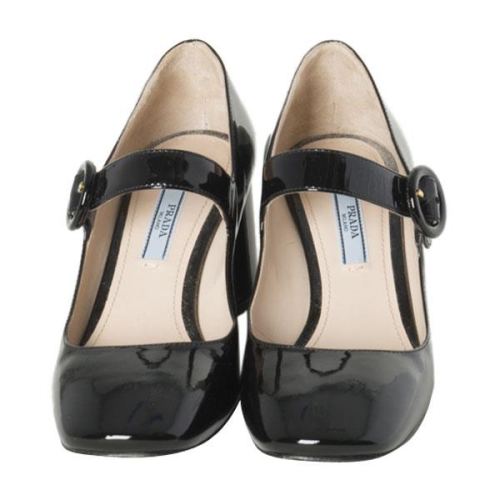 Prada  Leather Mary Jane Pumps