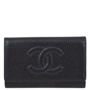 Chanel Black Caviar Card Case Small New