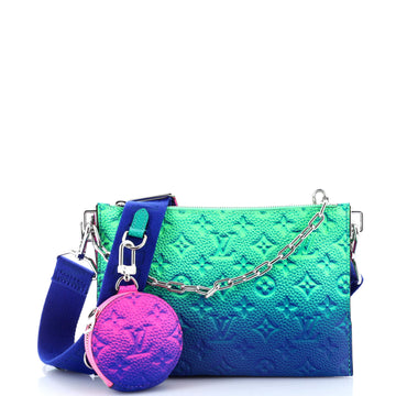 Trio Pouch Messenger Bag Limited Edition Illusion Monogram Taurillon Leather