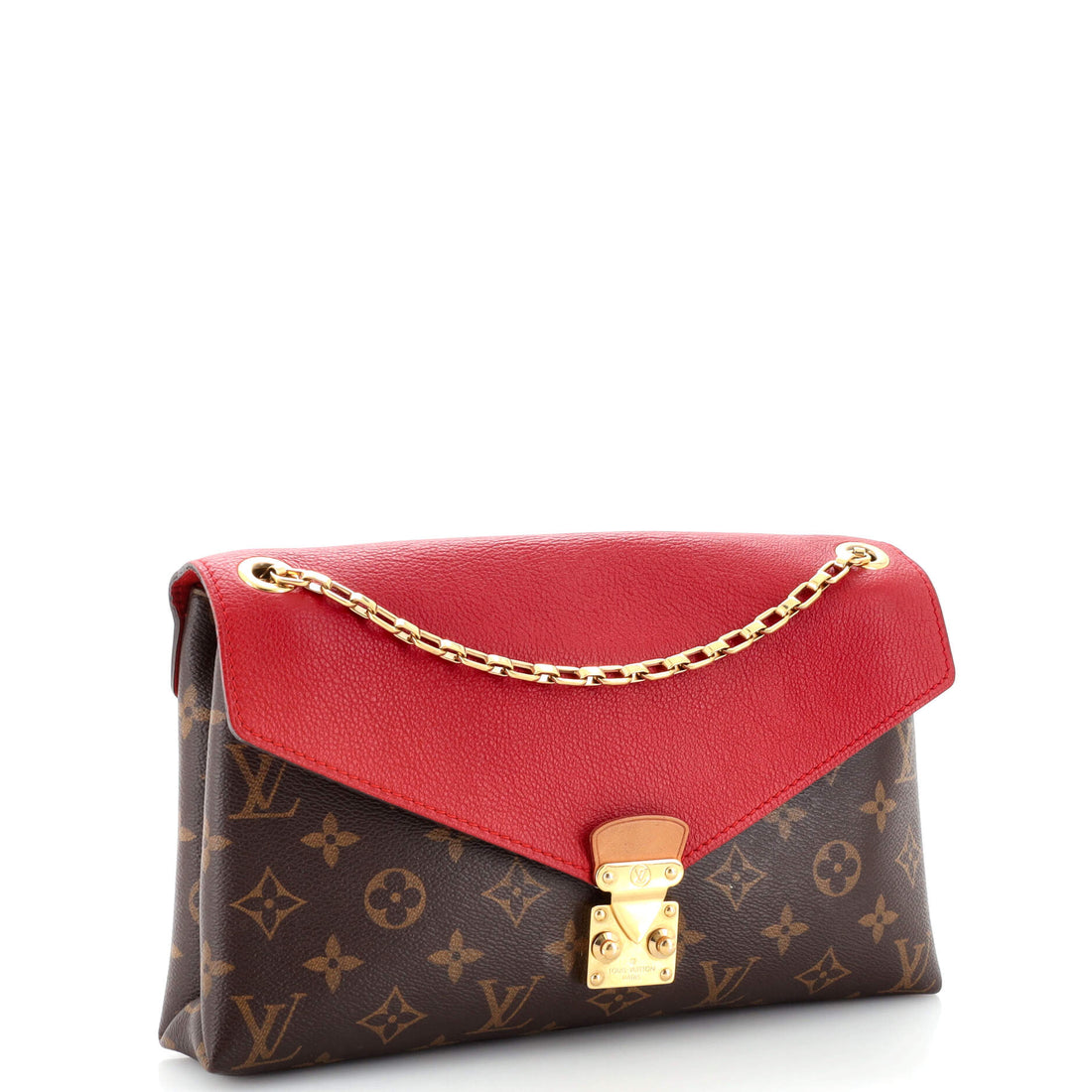 Pallas Chain Shoulder Bag Monogram Canvas and Calfskin