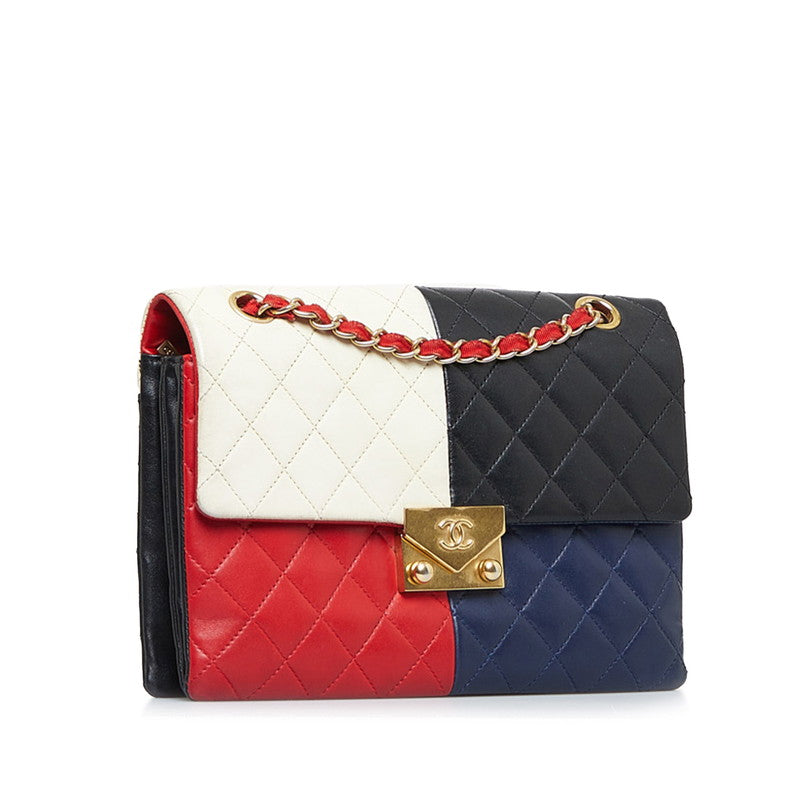 Chanel Cruises Cocono mark Interlocg Chain houlder Bag 401368 Multicolor Gold Leather  CHANEL