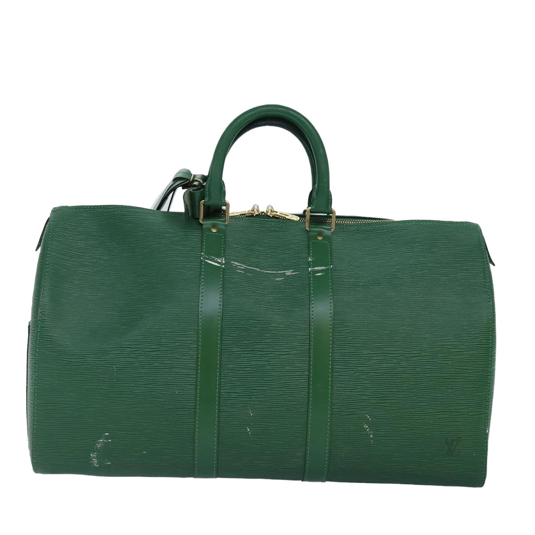 Louis Vuitton Keepall 45  Leather Travel Bag