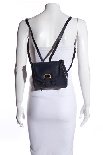 Bottega Veneta Blue  Leather Mini Backpack