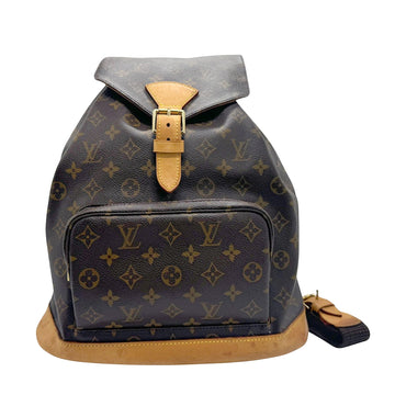 Louis Vuitton Montsouris Mm  Canvas Backpack Bag