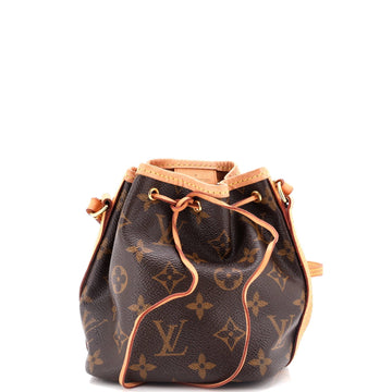 Noe Handbag Monogram Canvas Nano