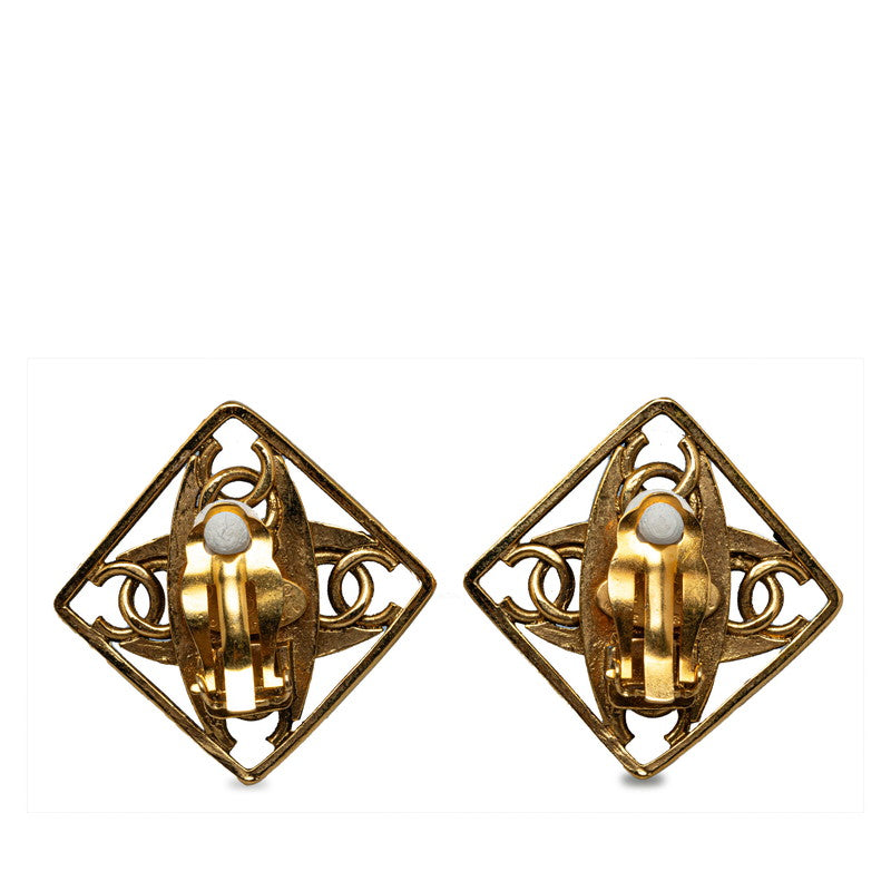 Chanel  Coco  Pearl Earring Gold White   Chanel