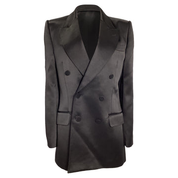 Gucci Double-Breasted Blazer in Black Acetate