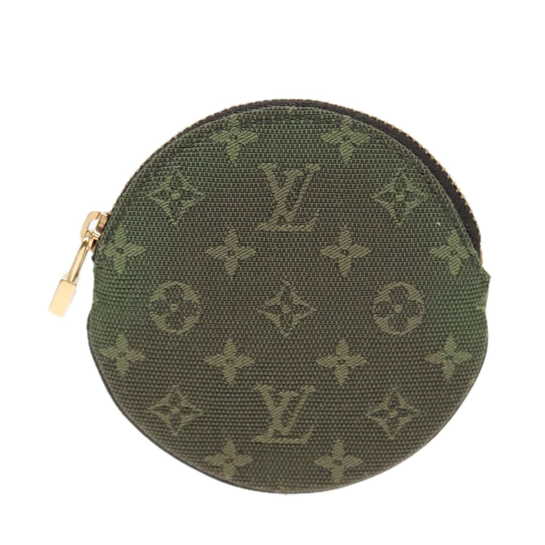 Louis Vuitton Porte Monnaie Rond  Canvas Wallet