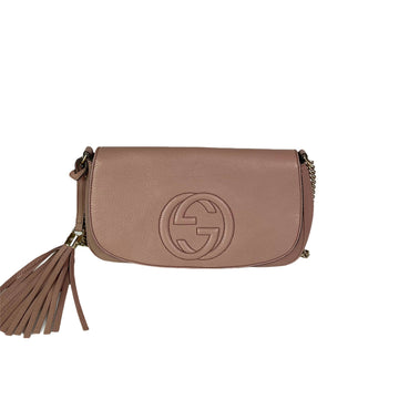 Gucci Soho Bag in Rose Beige Pebbled CalBNkin