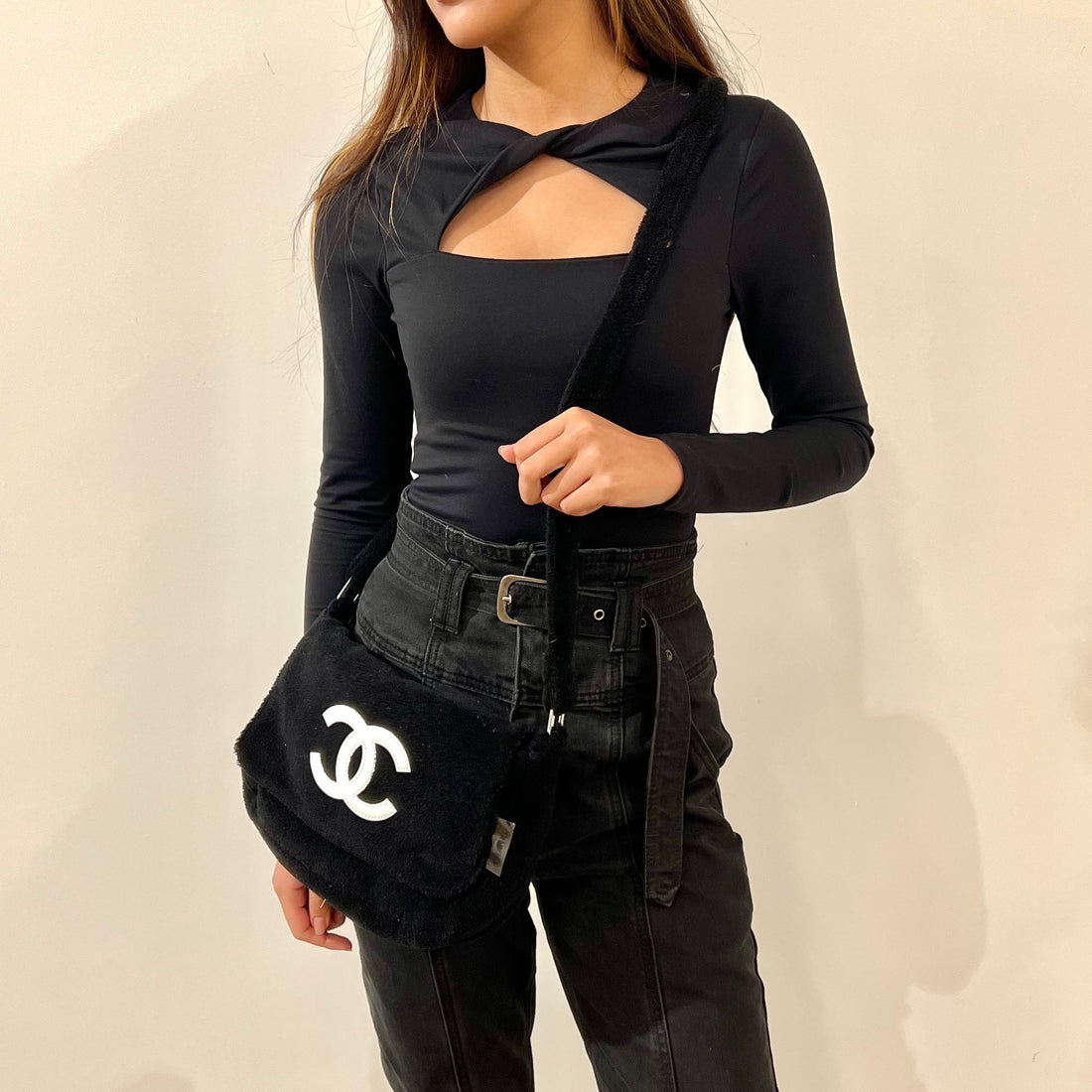 Chanel Medieval towel messenger bag