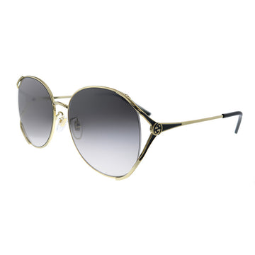 Gucci  GG 0650SK 001 Womens Round Sunglasses