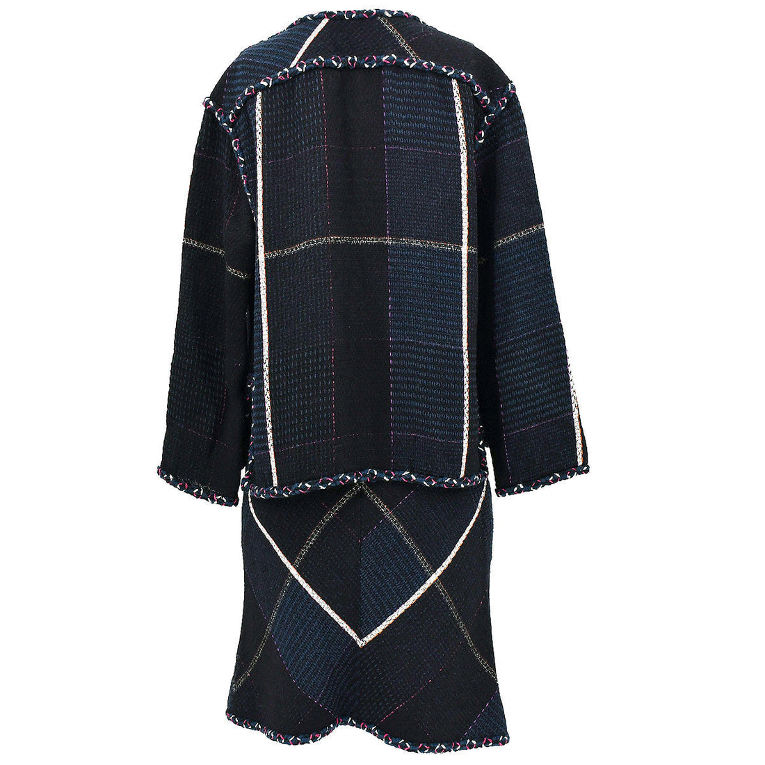 Chanel Cruise 2007 tweed open-front jacket skirt suit #36 #40