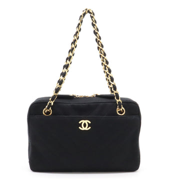 Chanel  Chanel V Stick Coco no mark Chain Shoulder Tortoise Shoulder Cotton Jacket Black Black With Black Cotton Jacket