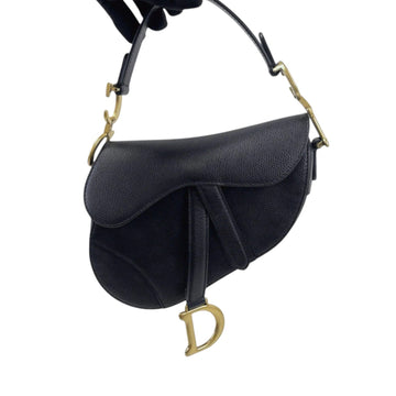 Saddle Bag Mini Grained CalBNkin Black GHW