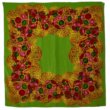 Chanel Jewelry Motif carf Green Multicolor Silk   Chanel (Ginestapo, )