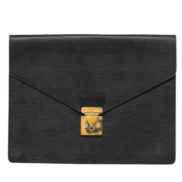 Louis Vuitton Senateur  Leather Briefcase Bag