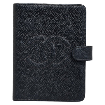 Chanel Coco Handbook Cover Agenda Black Caviar S  CHANEL